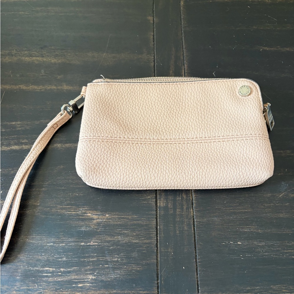 Steve Madden Blush Textured Wristlet